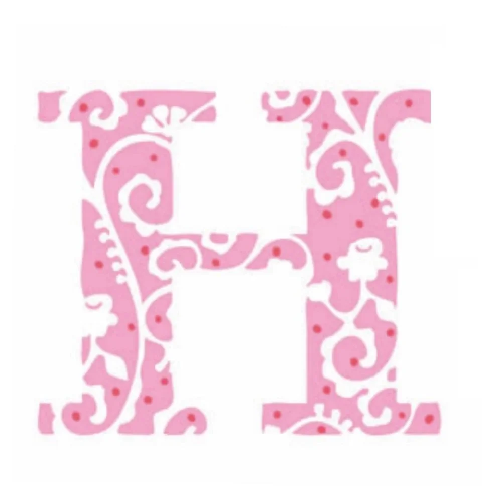 "Lilipinso sticker pink letter h image"