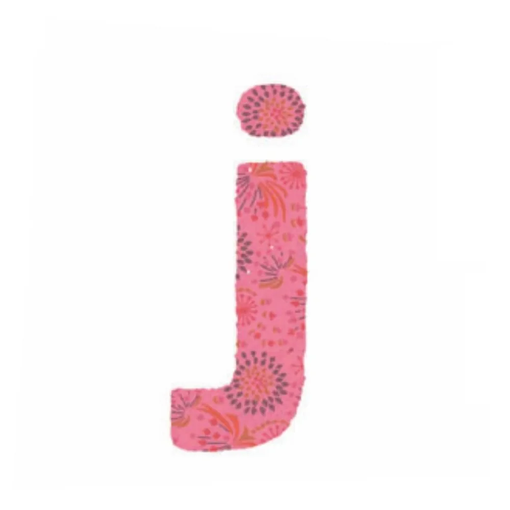 "Lilipinso sticker pink letter j image"