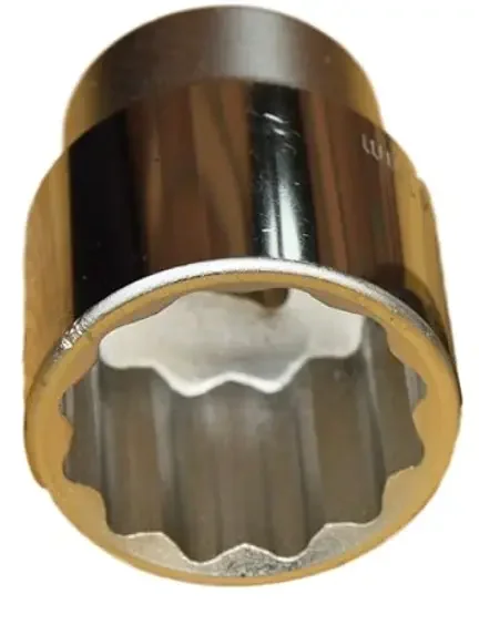 "1 Inch Socket, 75mm, 12-Point, Chrome Vanadium Steel, for Workshop and Industry image"