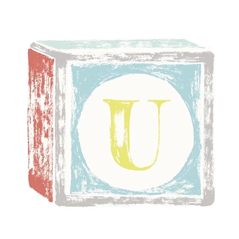 Lilipinso sticker letter on play cubes u