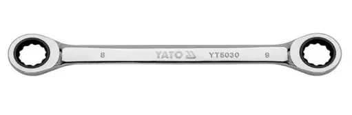 "Double Ring Ratchet Wrench 12/13mm, Professional Grade image"