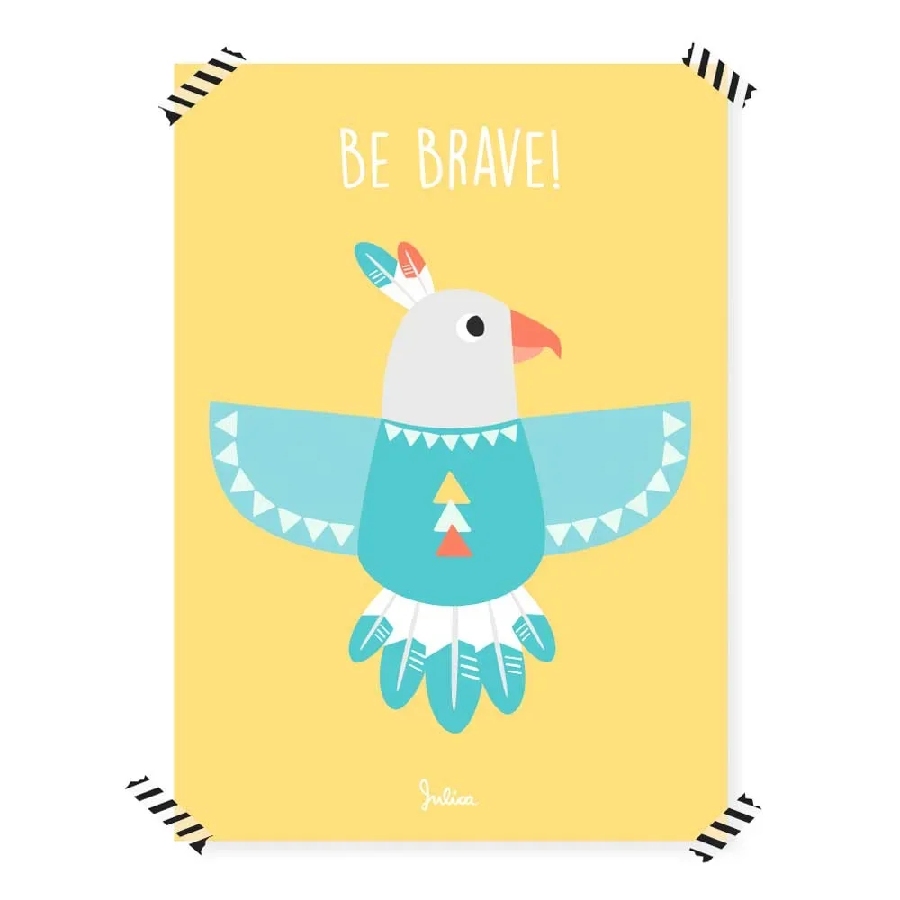 "Julica Tipikid's children's mini-poster eagle image"
