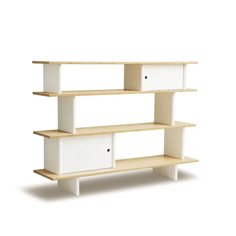 "Oeuf bookshelf Birke Weiß image"