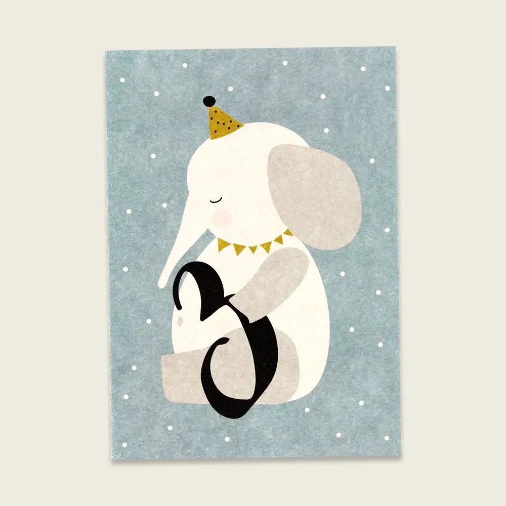 "Ava & Yves Postcard Elefant "3" image"