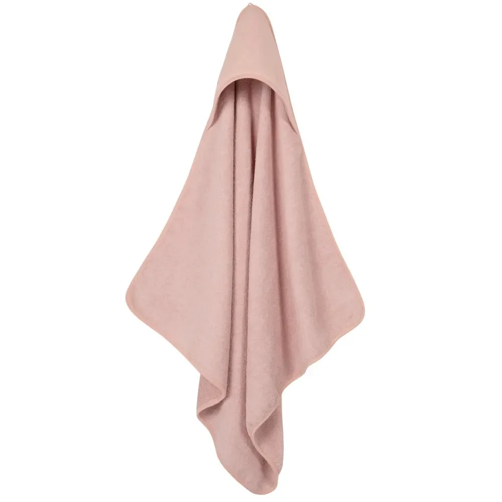 "Little dutch hooded towel uni pink "pure pink" image"