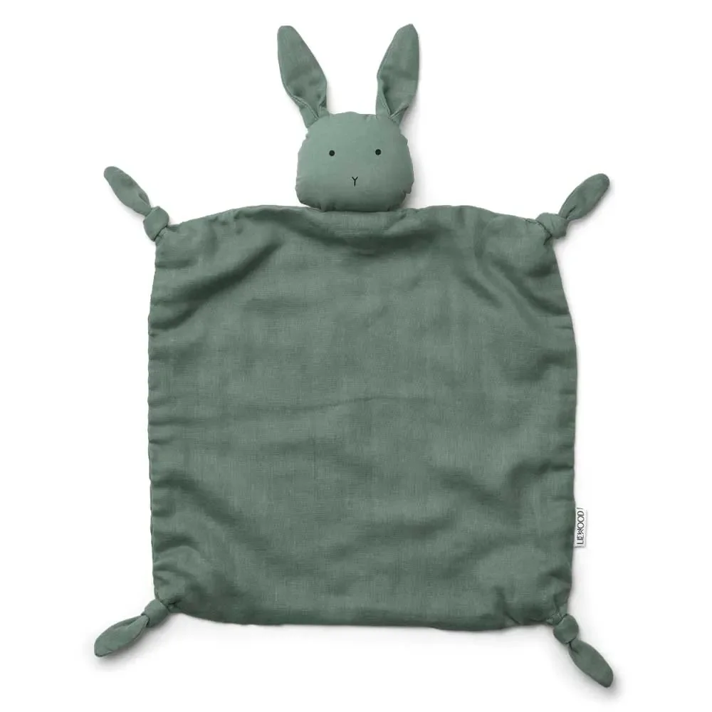 "Liewood "aged" cuddly towel rabbit peppermint image"