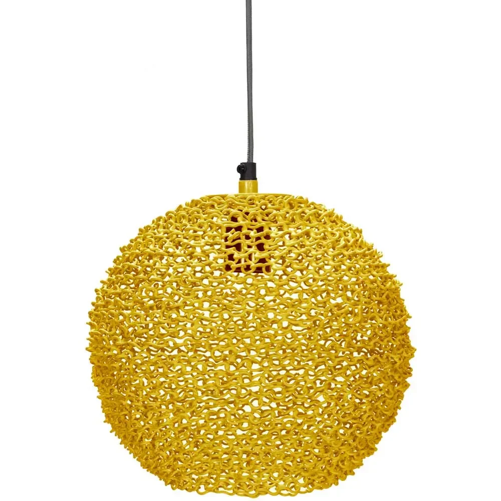 "KIDSDEPOT pendant lamp "Scoop" metal yellow image"