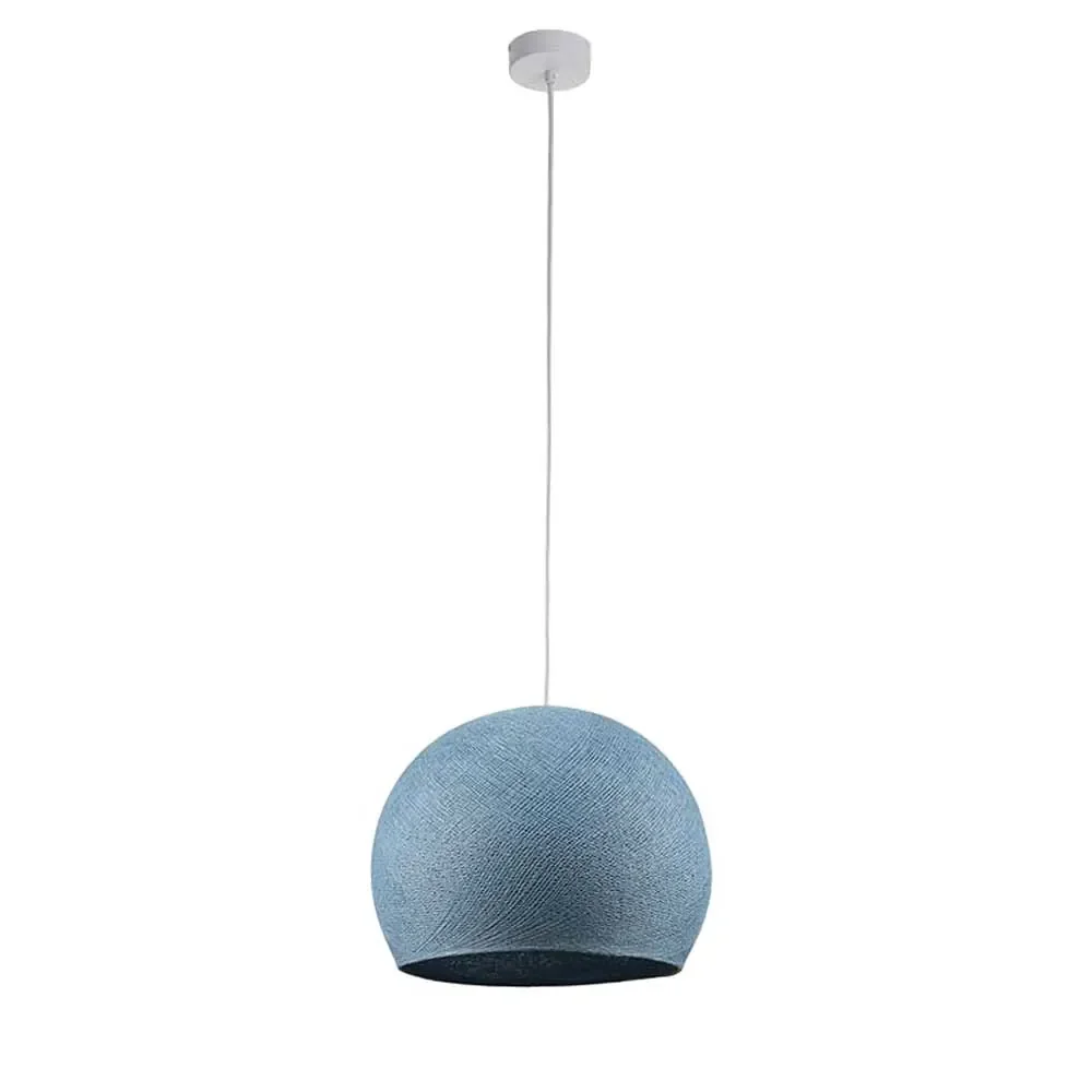 "Cousin Paul pendant lamp dome medium including frame blue image"