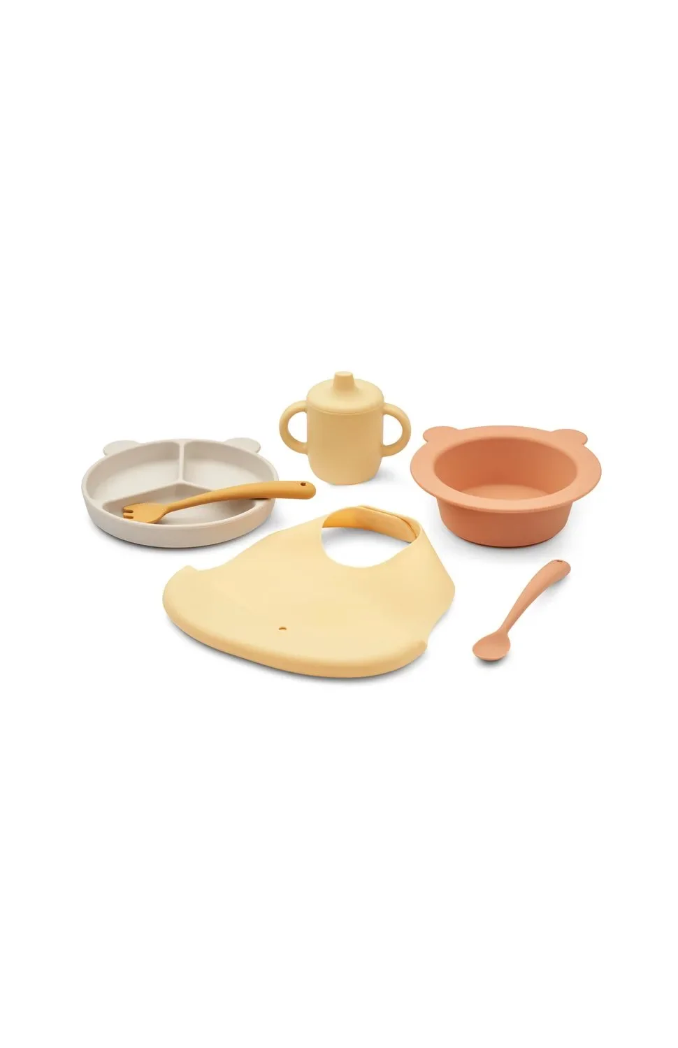 "Liewood Baby feeding setkids dinner set - Stina, Color: Yellow Mello Multi Mix image"