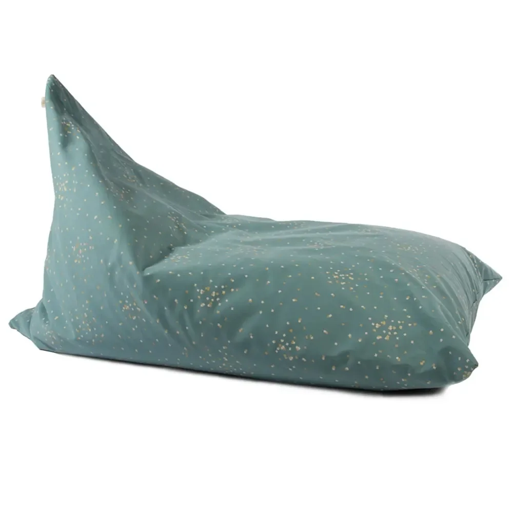 "Nobodinoz Bean Bag "Essaouira" Golden Confetti Grün image"