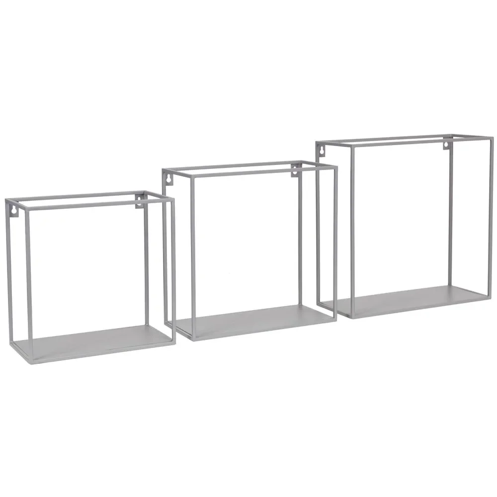 "Kidsdepot Wall Shelves Metal Gray image"