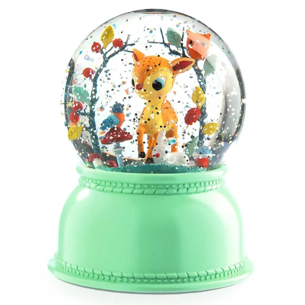 Djeco night light snow globe little deer