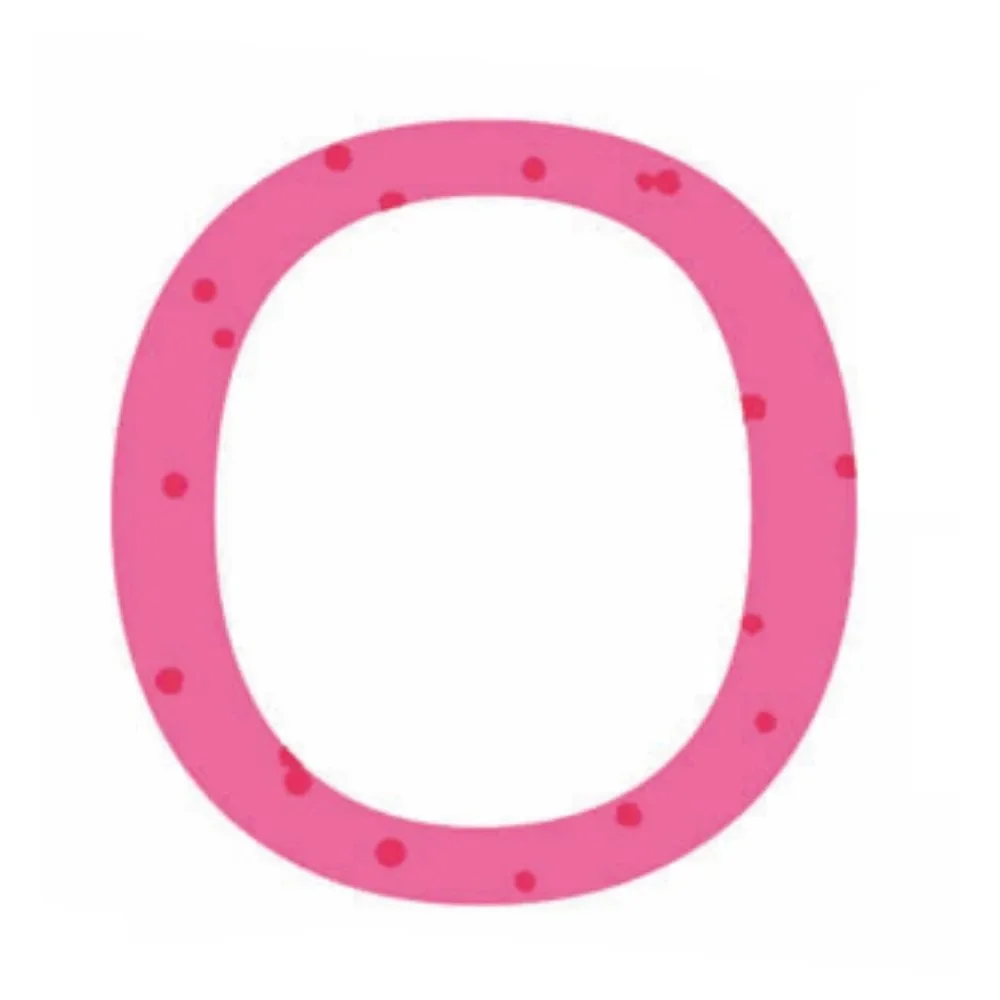 "Lilipinso sticker pink letter o image"