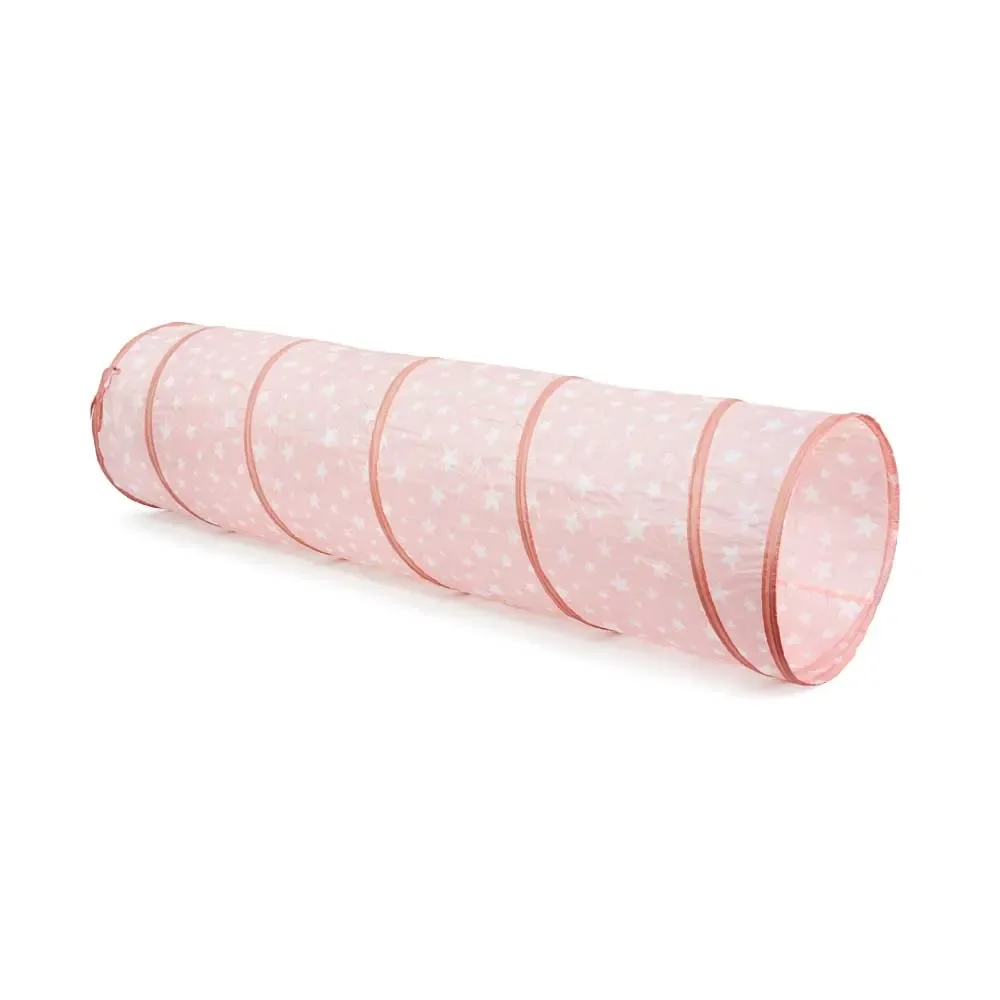 "Kids concept play tunnel stars pink image"