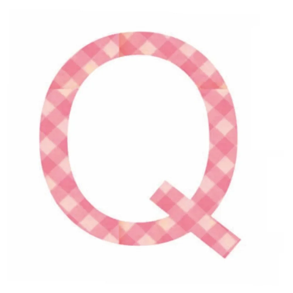 "Lilipinso sticker pink letter Q image"