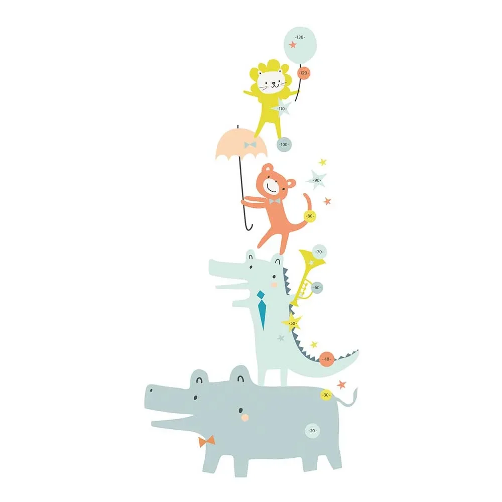 "Lilipinso yardstick self-adhesive animal party image"