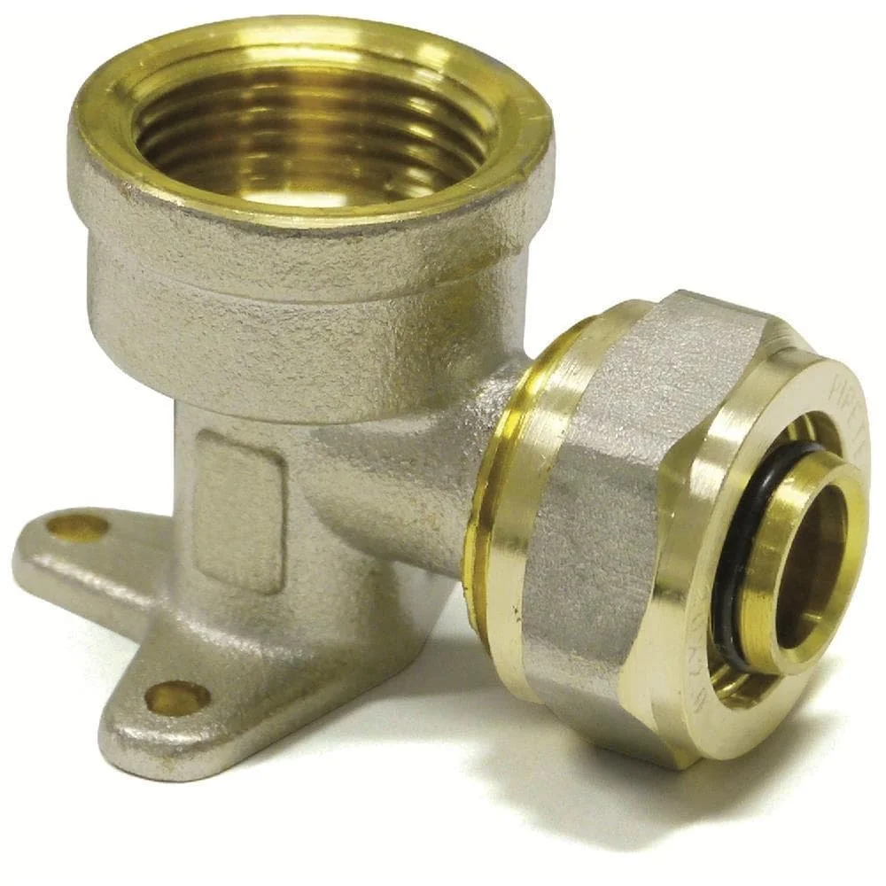 Screw fitting, wall elbow fitting, 16mm x 1/2" IG, pipe fitting, plumbing fitting