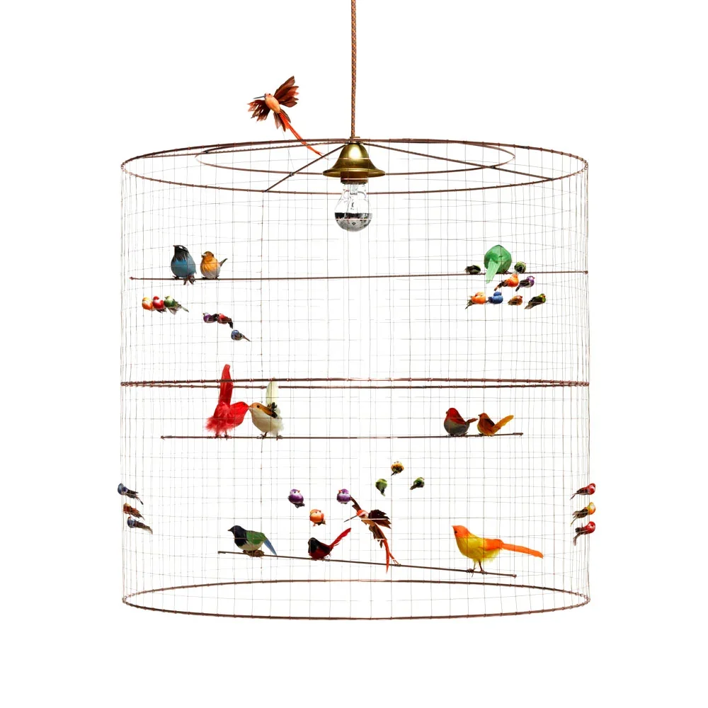 "Challières pendant lamp bird Voliere big image"