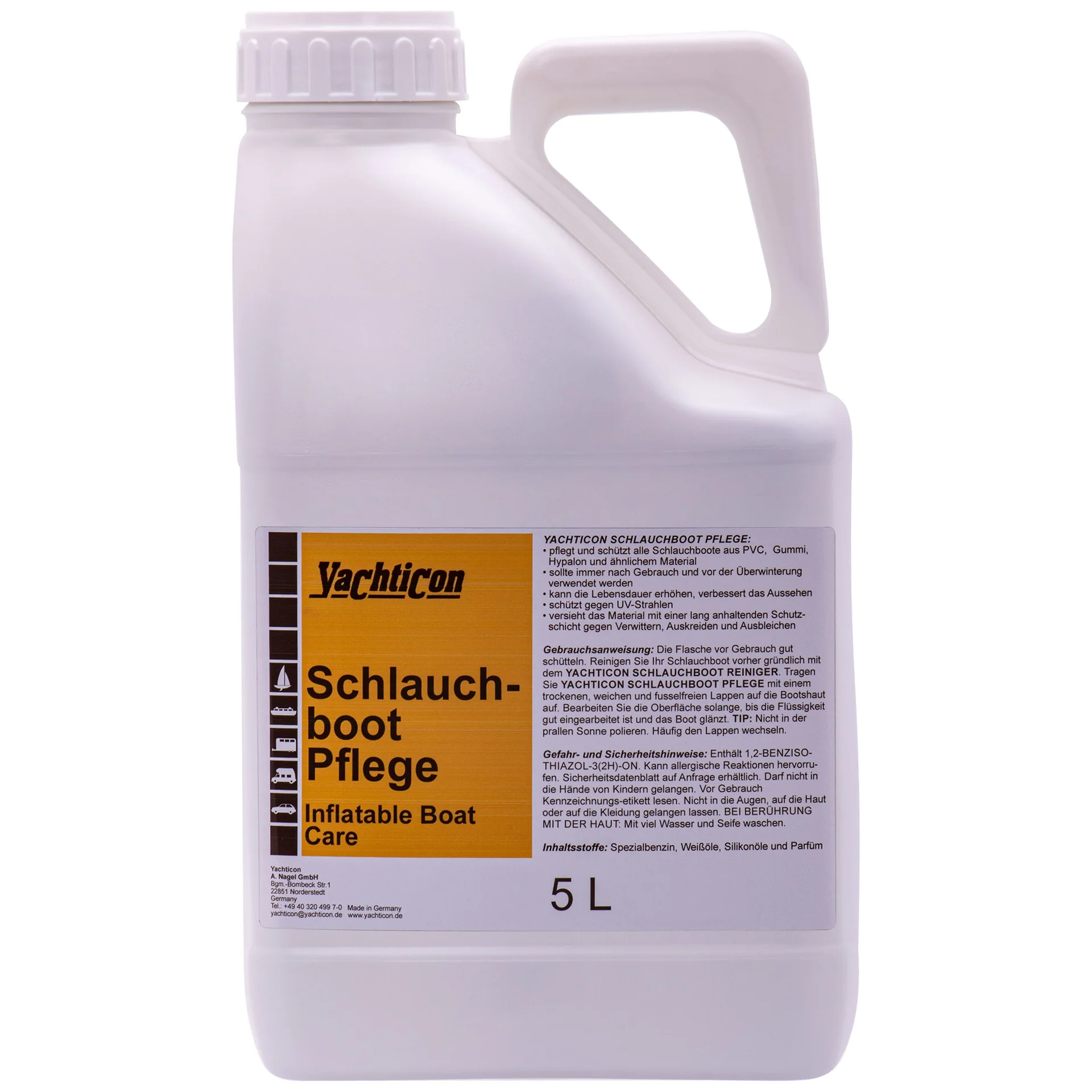 "Inflatable Boat Cleaner 5 Liter, Dinghy Cleaner, Marine Vinyl Cleaner image"