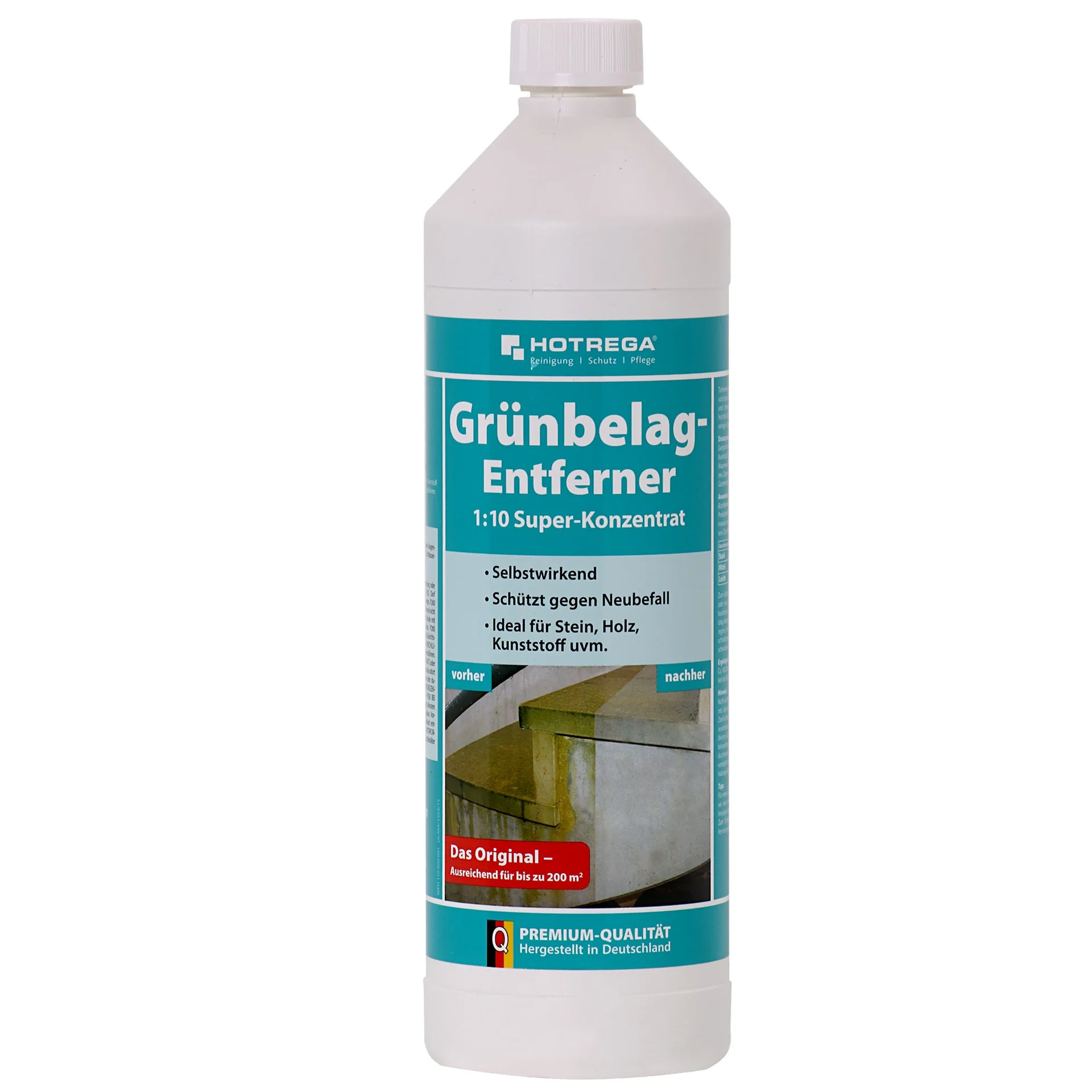 "Algae remover concentrate 1 Liter, Moss remover concentrate, Green growth remover concentrate image"