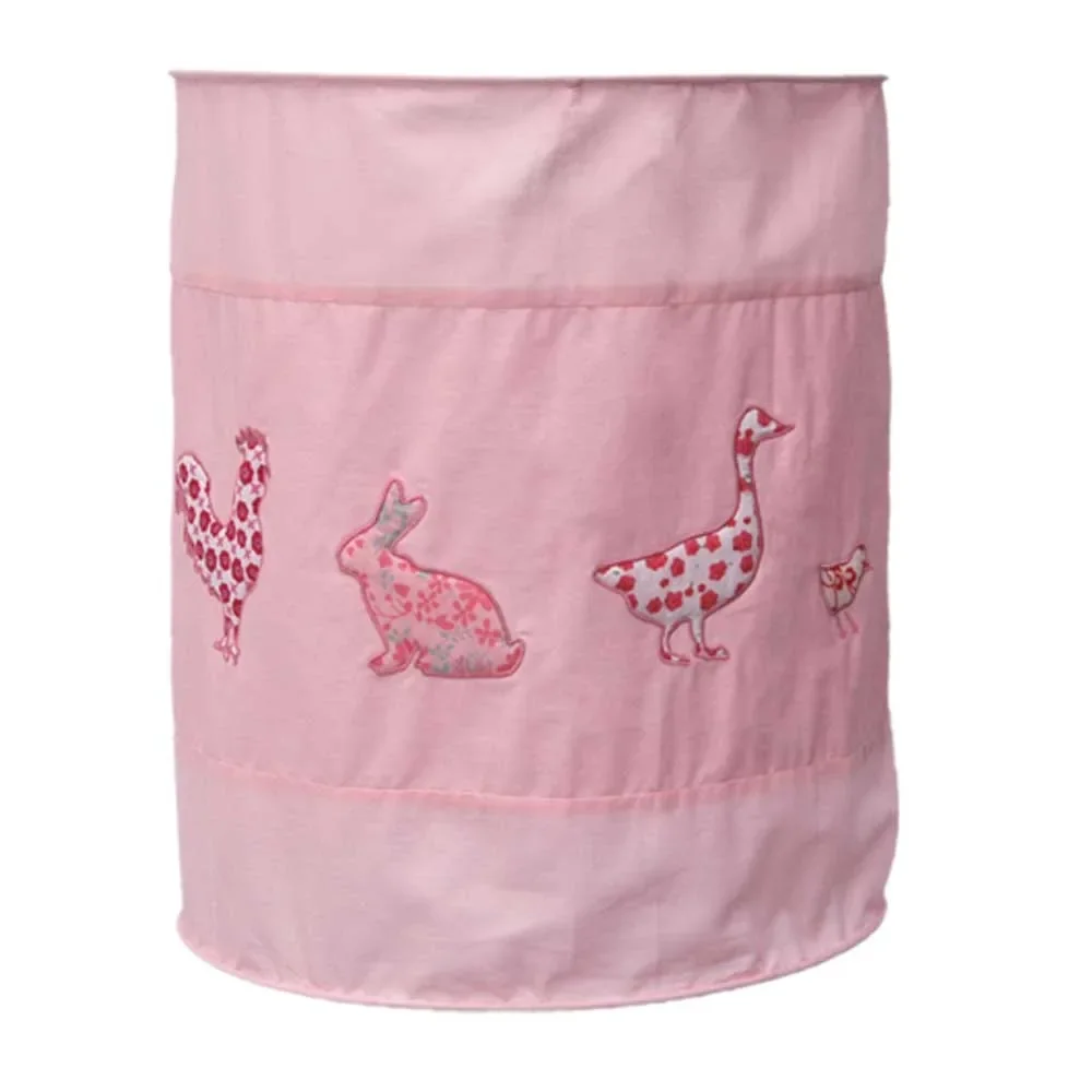"Tftan lampshade cracked chicken & friends pink image"