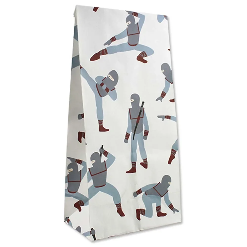 "Ava & Yves gift paper bags ninjas image"