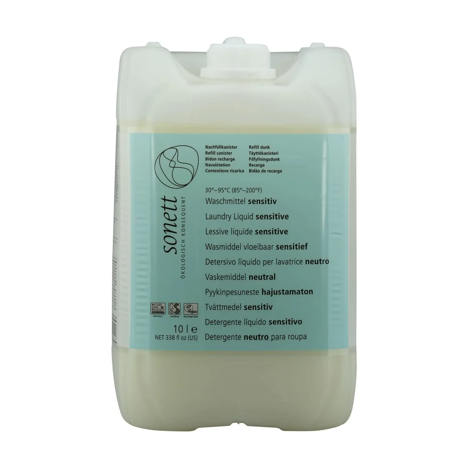 "Sensitive Laundry Detergent 10 Liter, Unscented, Dye Free, Laundry Detergent Sensitive Skin image"