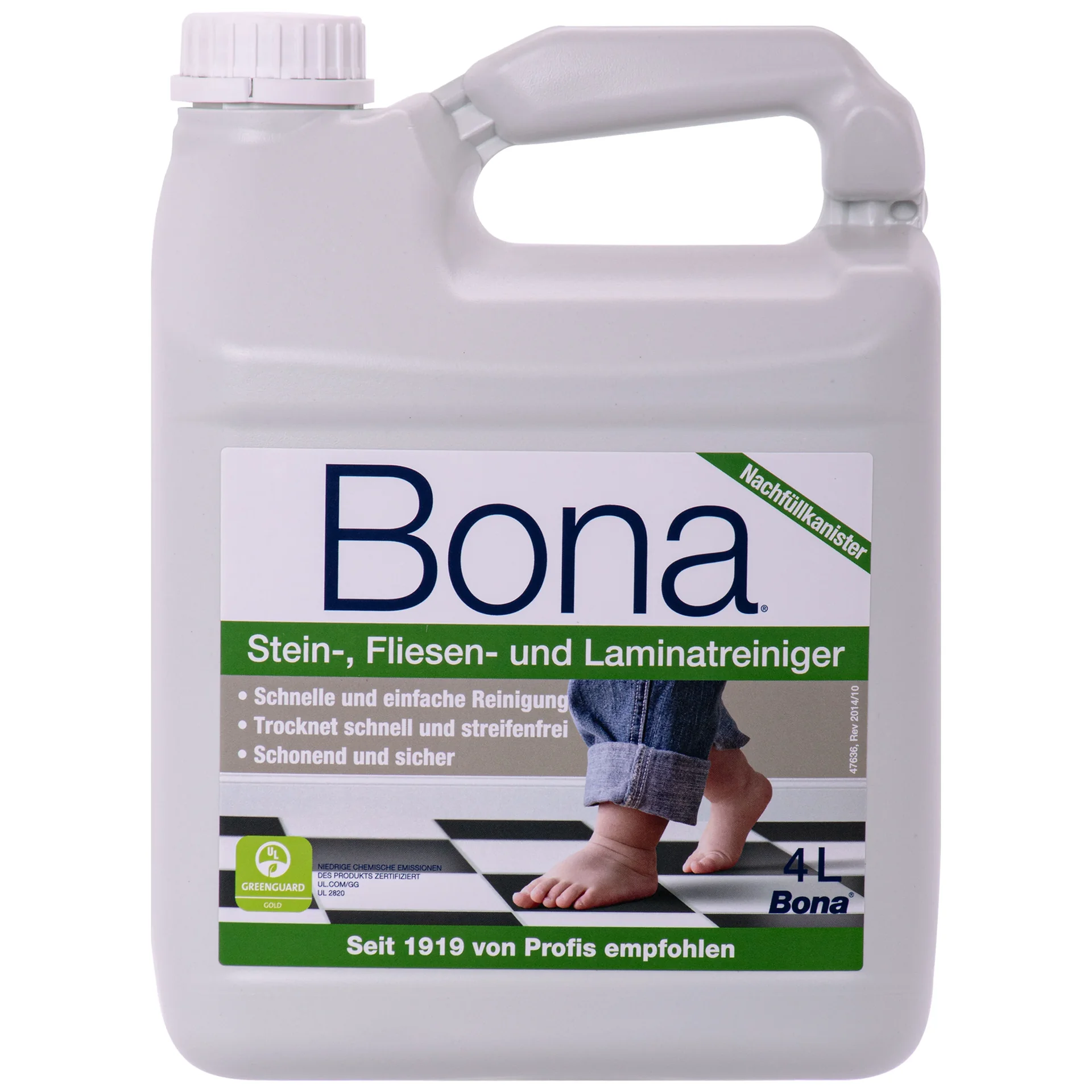 "Bona floor cleaner 4 Liter, stone, tile and laminate refill, spray mop cleaner image"