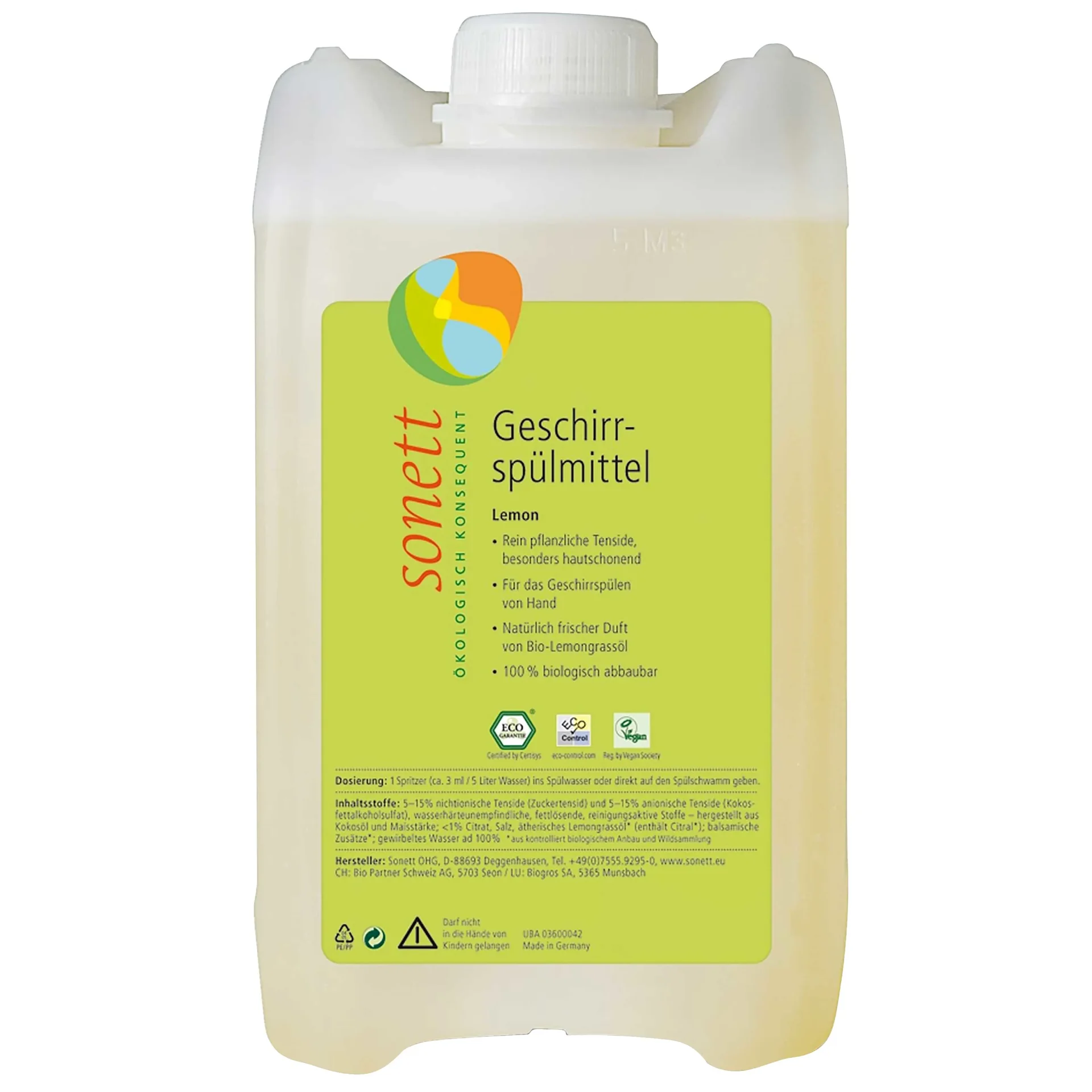 Dish Soap Lemon, 5 Liter, Dishwashing Liquid