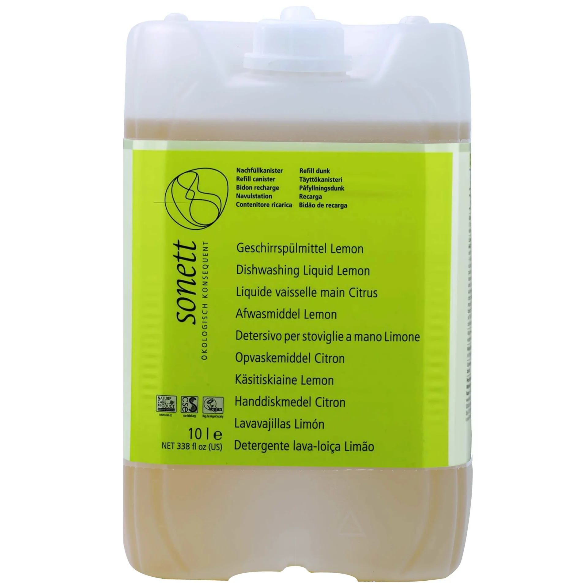 "Dish Soap, Lemon, 10 Liter, Dishwashing Liquid, Natural, Eco Friendly, Gentle image"