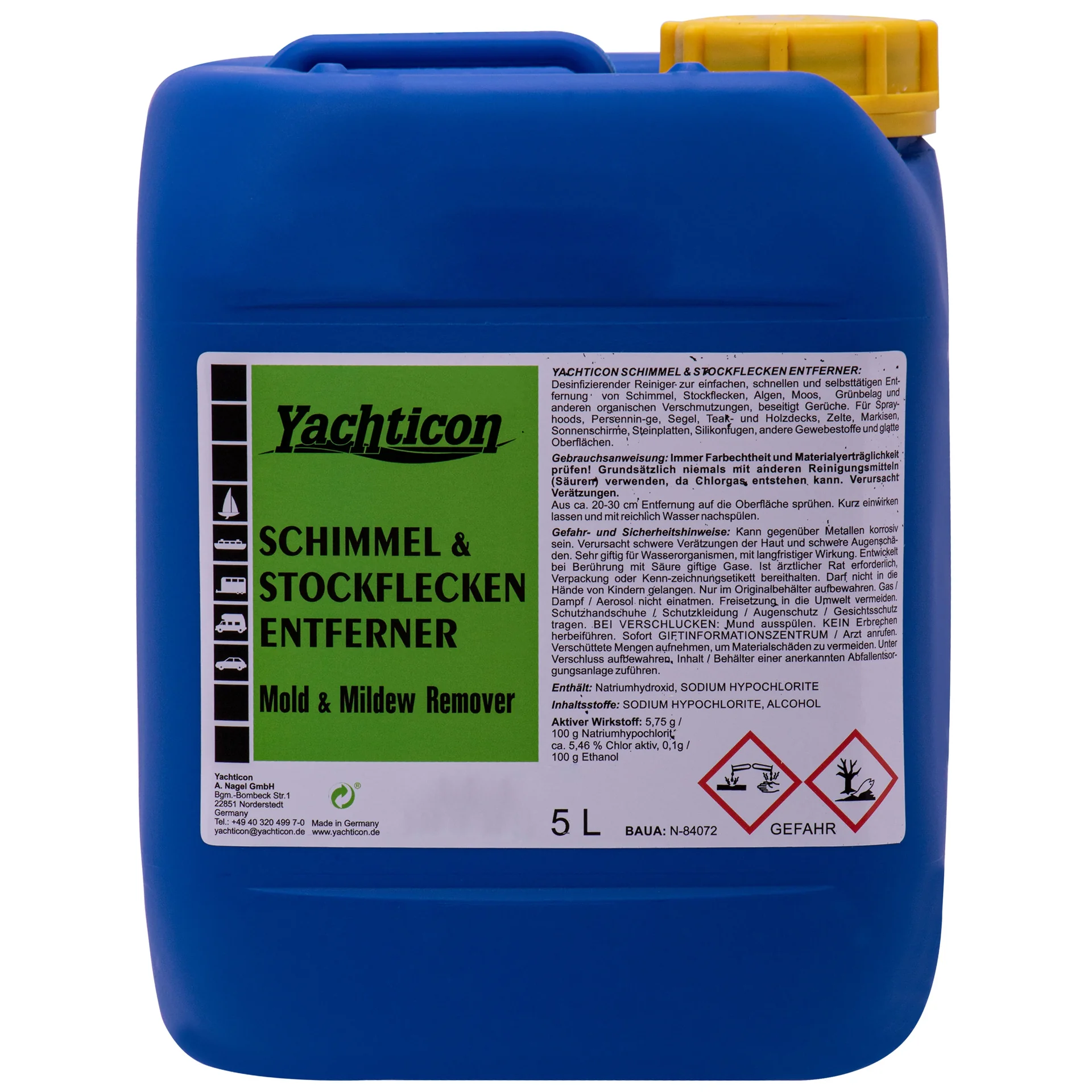 Mold Remover 5 Liter, Mildew Remover, Mold Stain Remover