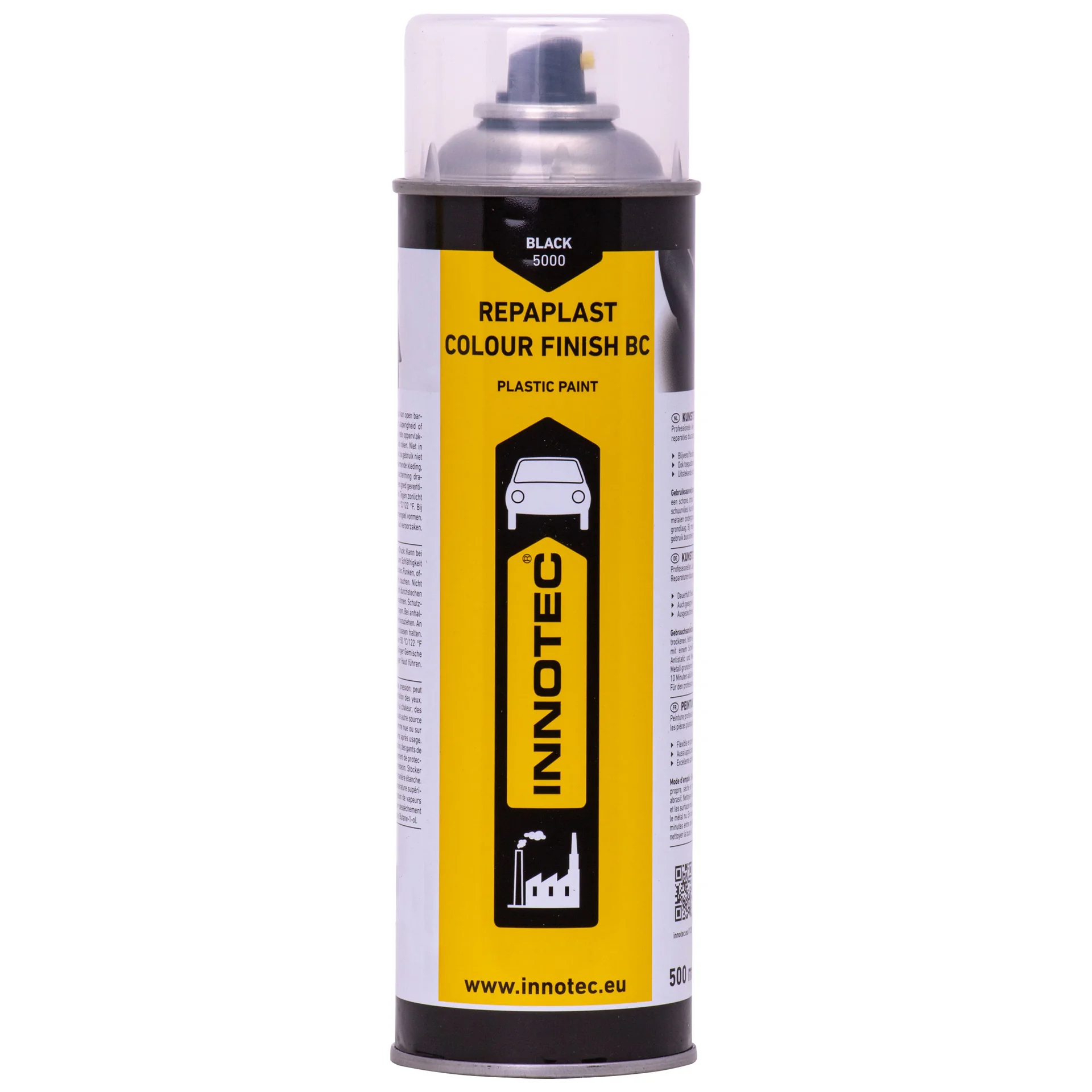 "Black plastic paint, plastic color restorer, 500ml, black trim restorer image"