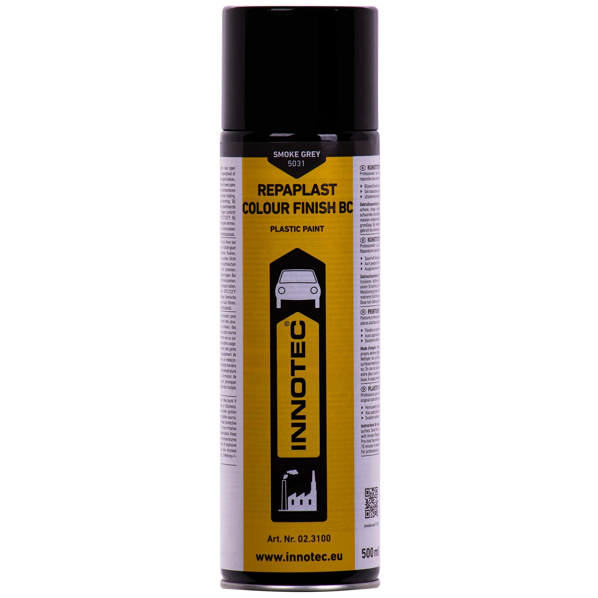 Smoke grey paint, 500ml, Repaplast Colour Finish, smoke grey finish