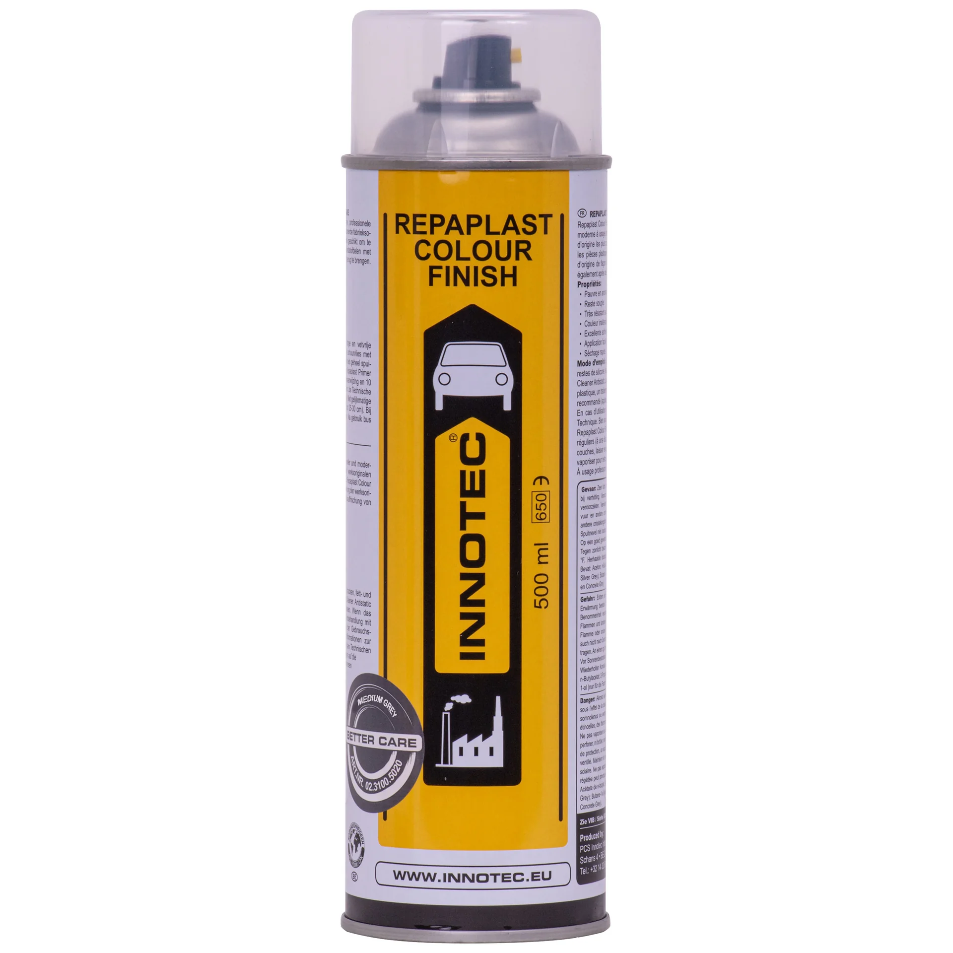Plastic Repair Paint, Automotive Plastic Paint, Plastic Color Finish, 500ml, gray