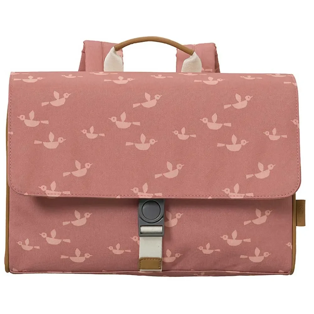 "Fresk satchel birds pink image"