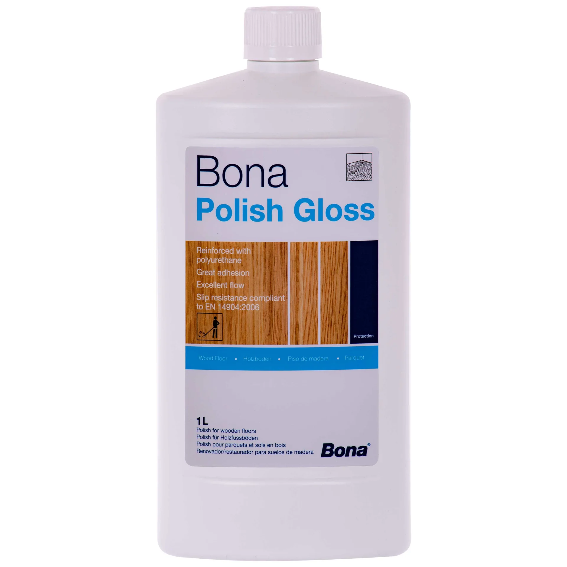 "Hardwood Floor Polish 1 Liter, Gloss Floor Polish, Parkettpflegemittel image"