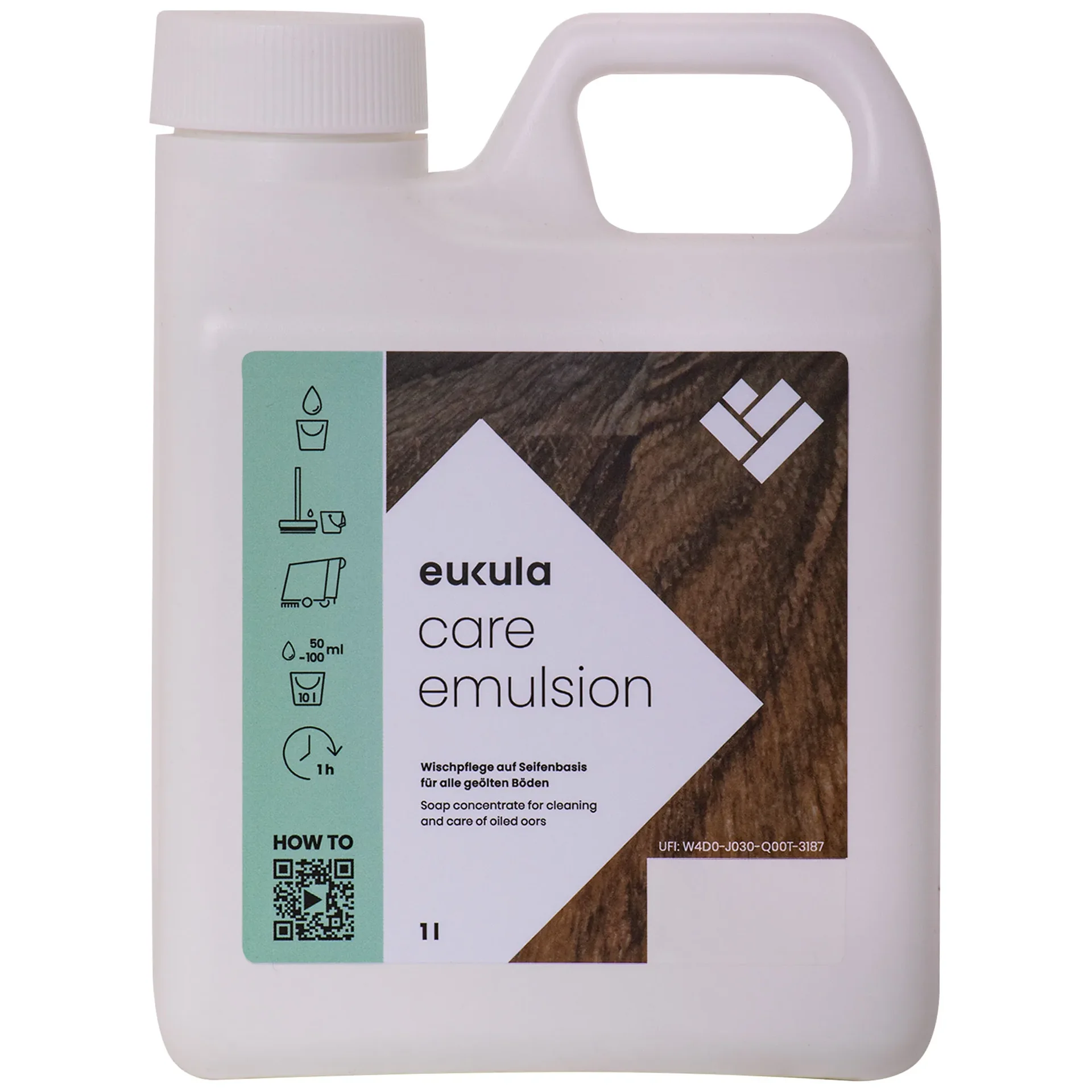 "Wood Floor Cleaner, Floor Emulsion 1 Liter, Wood Floor Care, Wood Floor Polish image"