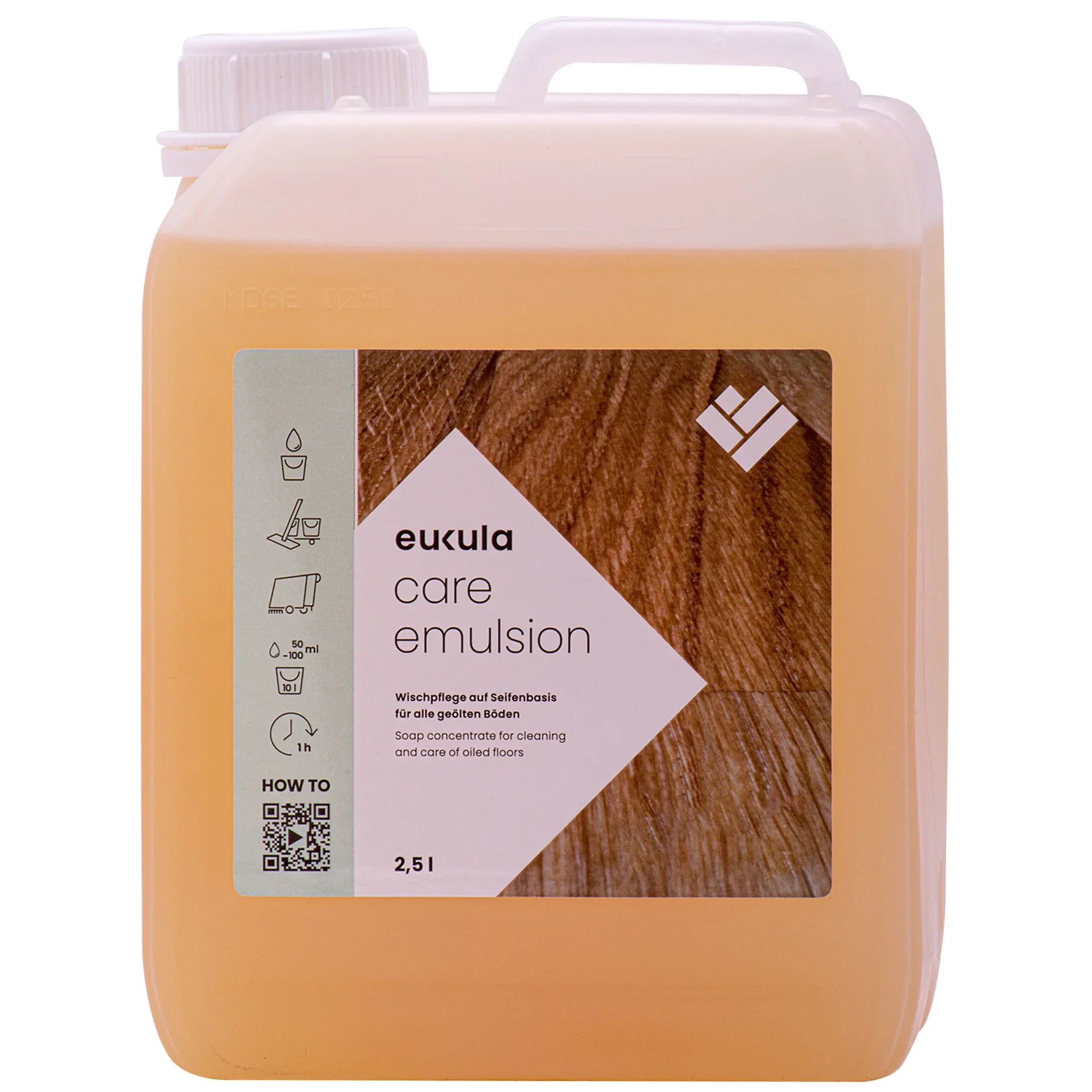 "Floor care emulsion 2.5 Liter, wood floor cleaner, floor emulsion image"