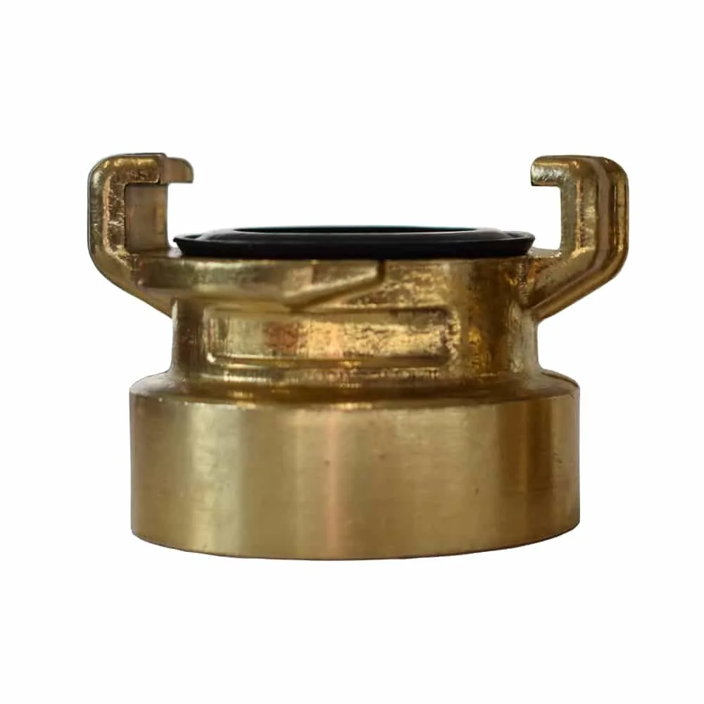 "1 1/4 inch Female Threaded Brass Fitting with Quick Connect image"
