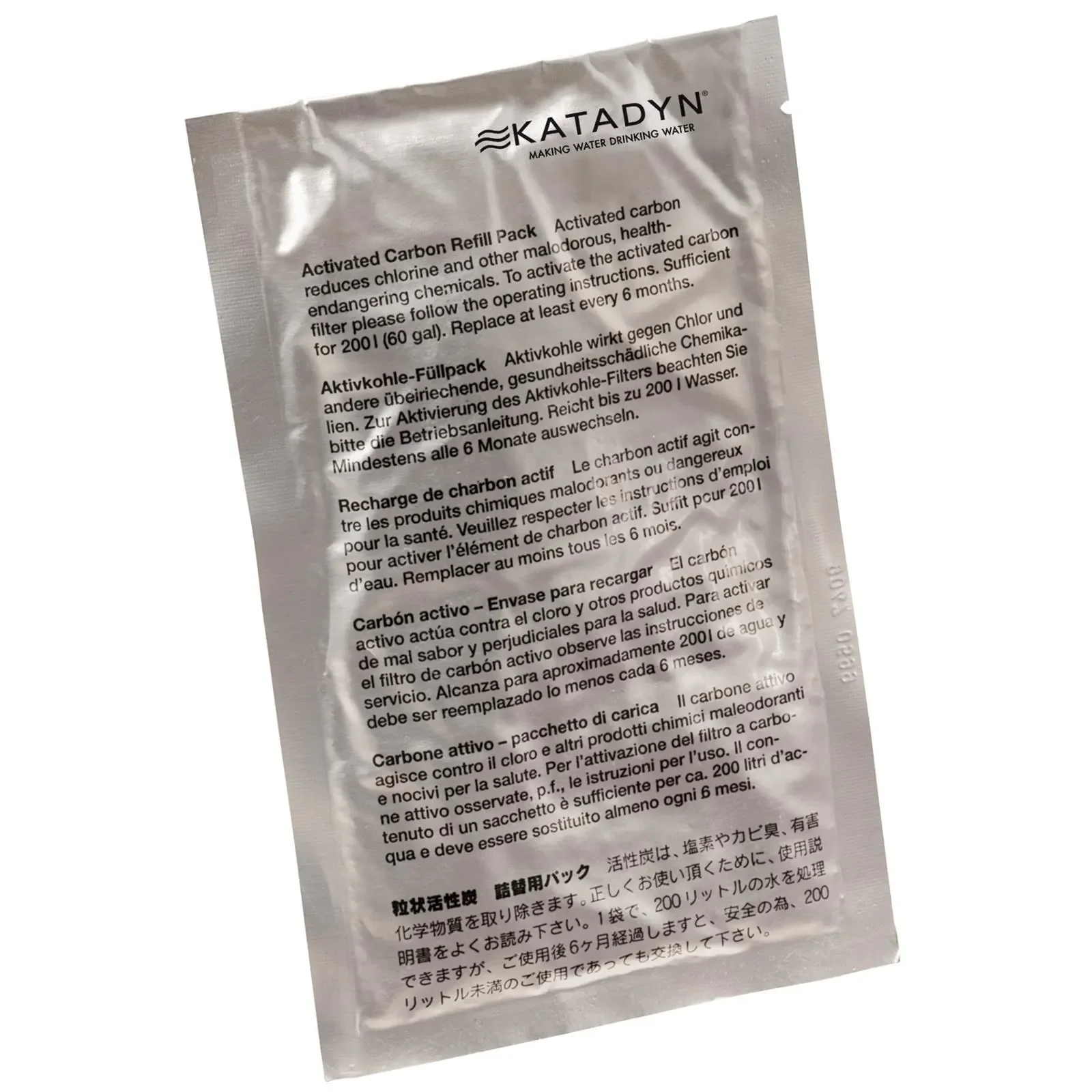 Water Filter Carbon Refill, Activated Carbon Filter, 2 pack