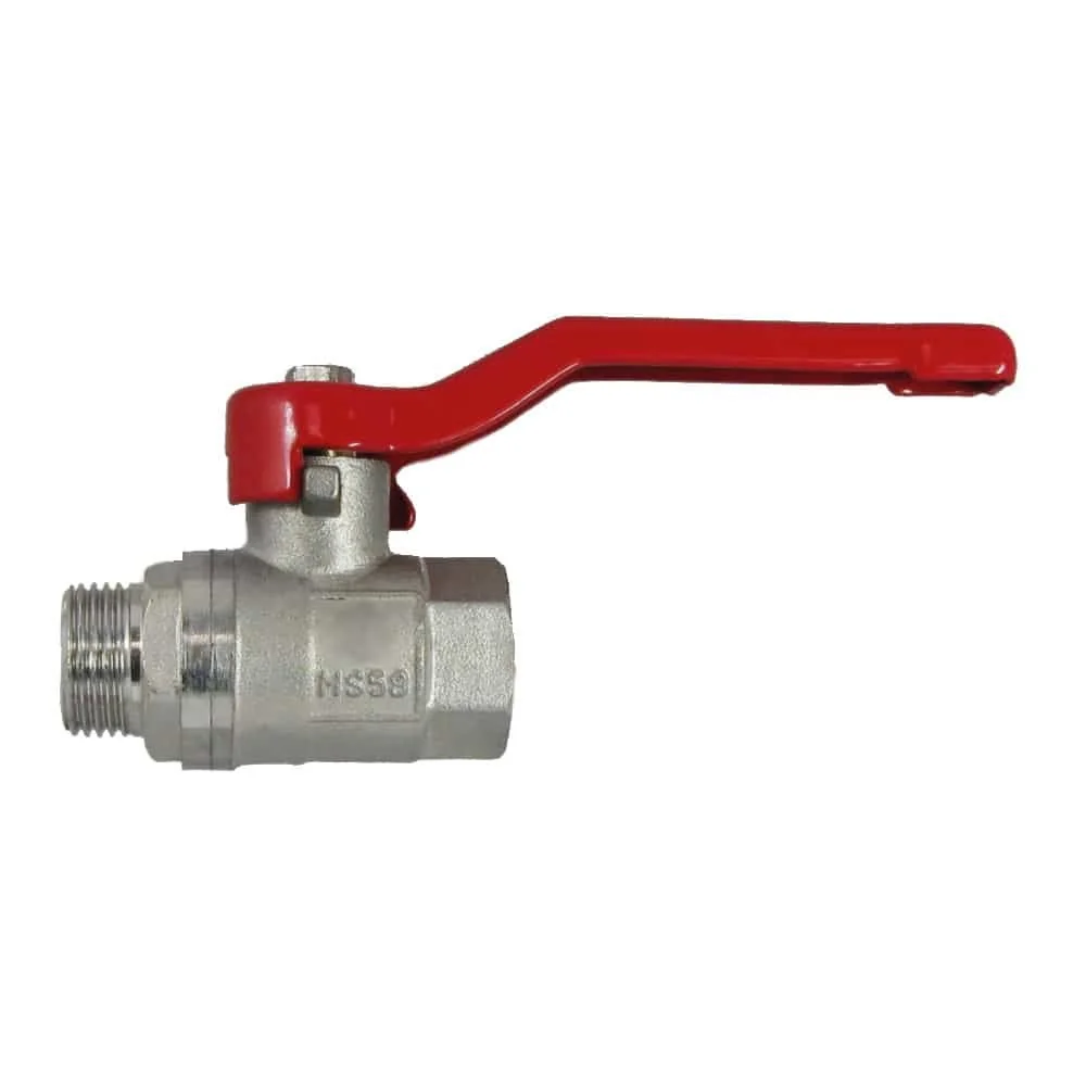 "1 Inch Brass Ball Valve, Lever Shut Off Valve, Full Port image"