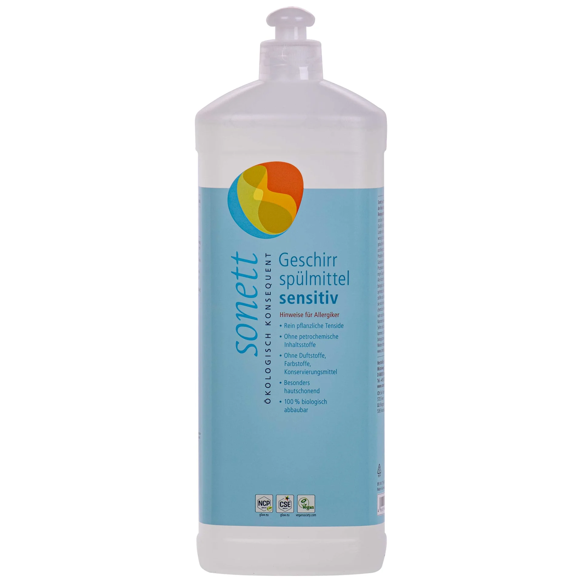 "Dish Soap 1 Liter, Sensitive Dish Soap, Fragrance Free image"