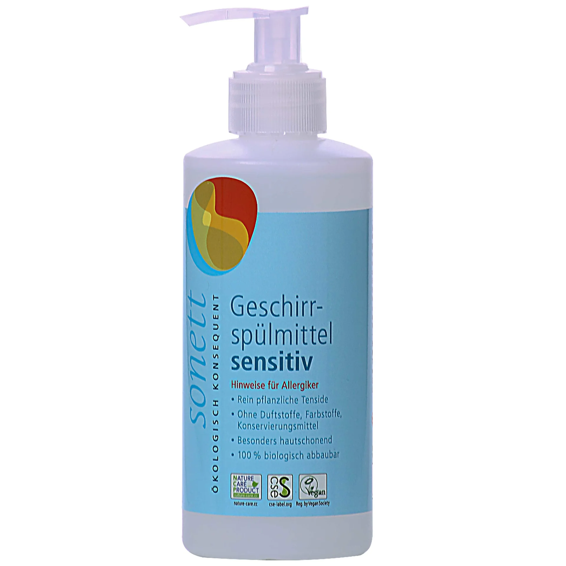 "Dish Soap, Sensitive Dish Soap, 300ml Spenderflasche, Fragrance Free, Unscented image"