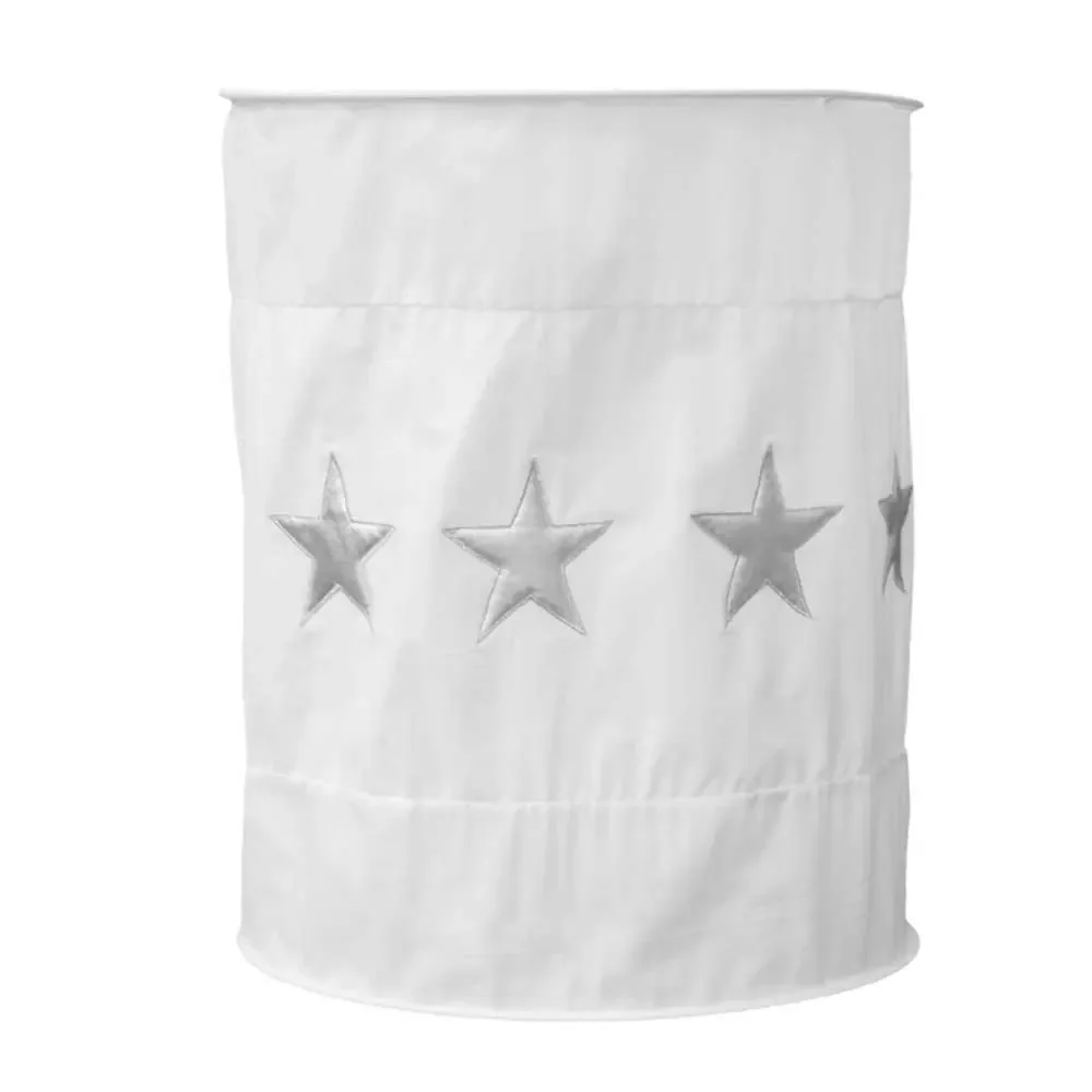 "Tftan lampshade cracked white stars silver image"