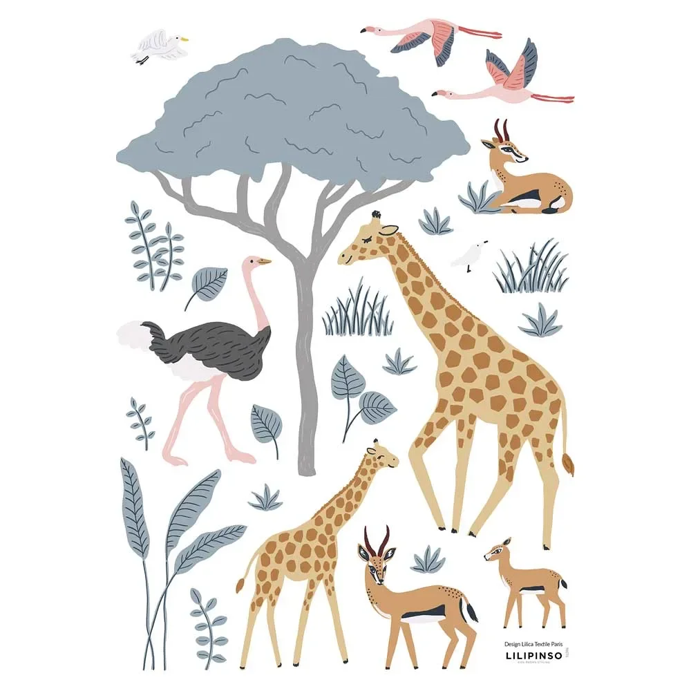Lilipinso Wall Sticker A3 Savanniere with tree