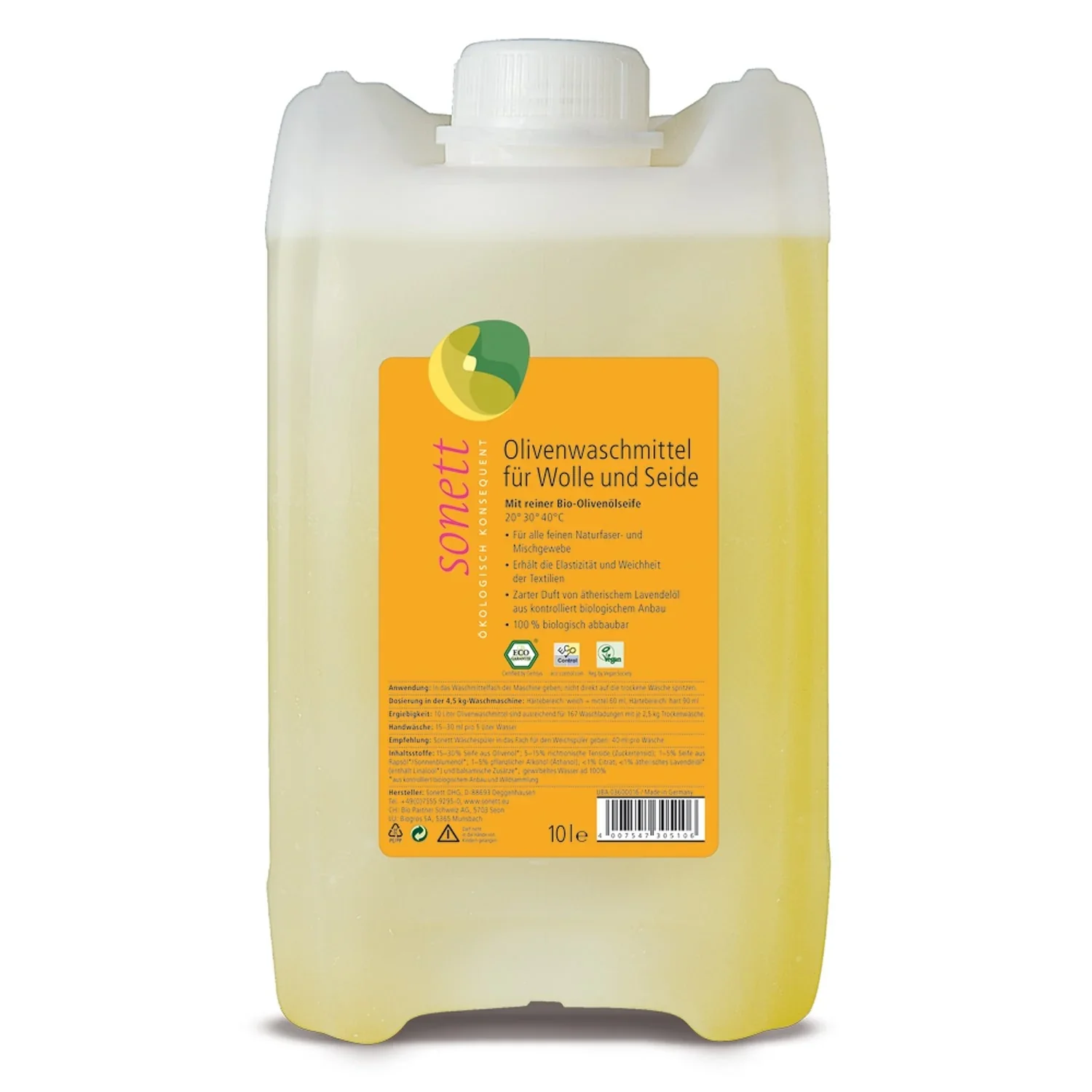 "Wool Detergent 10 Liter, Silk Detergent, Delicate Detergent, Olive Laundry Soap image"