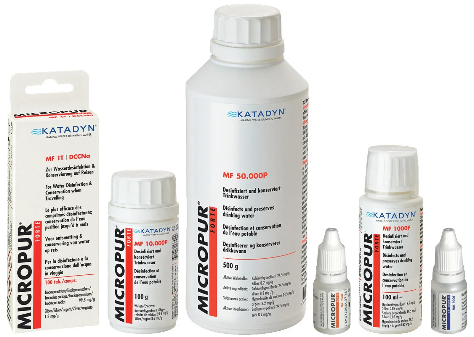 "Water Purification Tablets, Water Treatment Tablets, Water Disinfectant Tablets image"