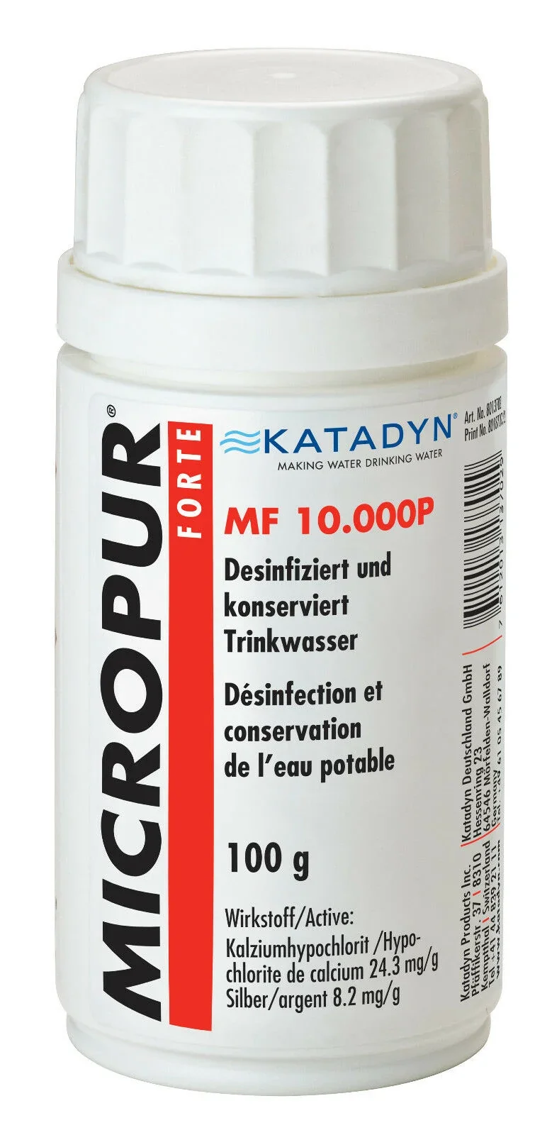 "Water Purification Tablets, 100g, Water Disinfection Tablets, Emergency Water Purification image"
