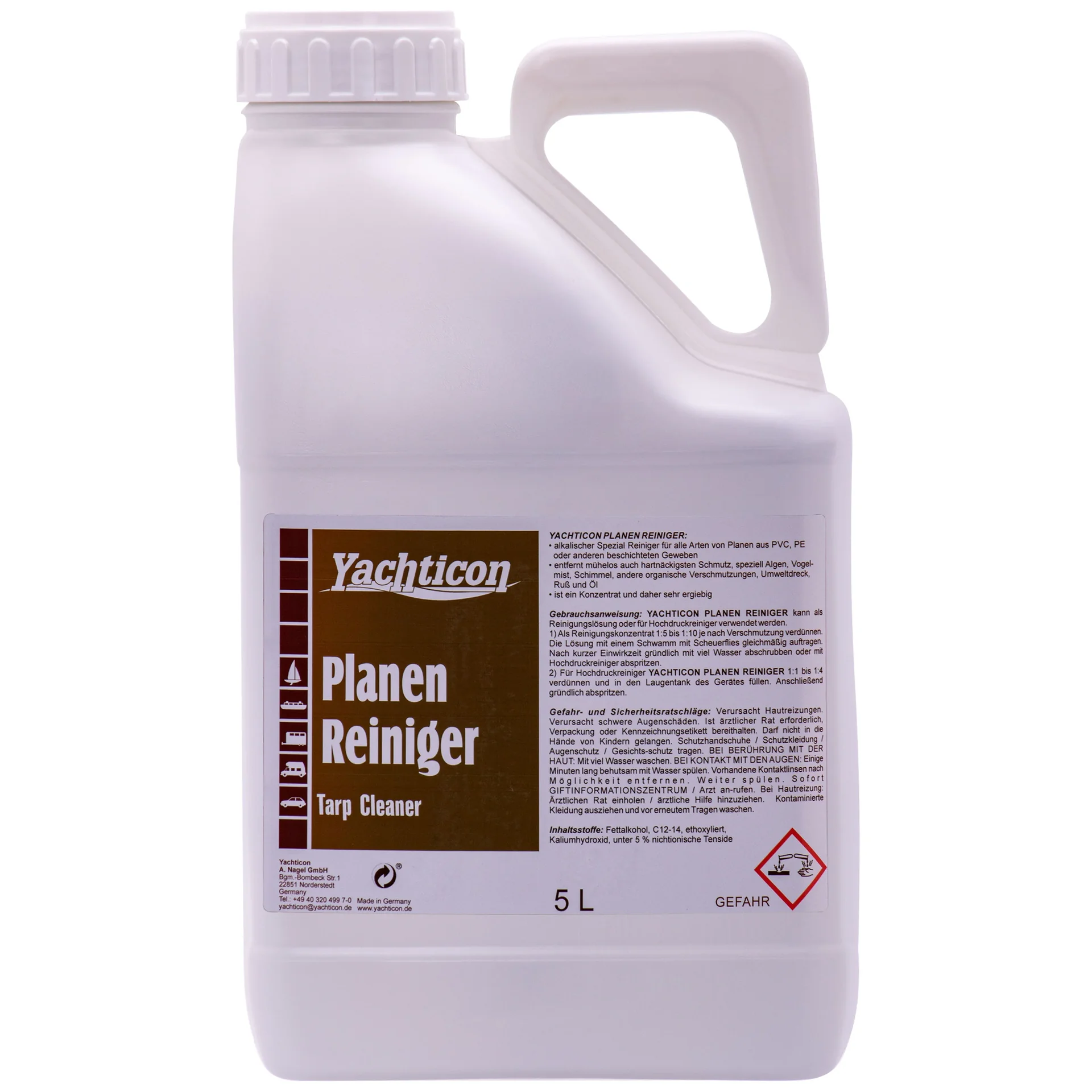 Boat Cleaner 5 Liter, Marine Cleaner, Vinyl Cleaner, Canvas Cleaner