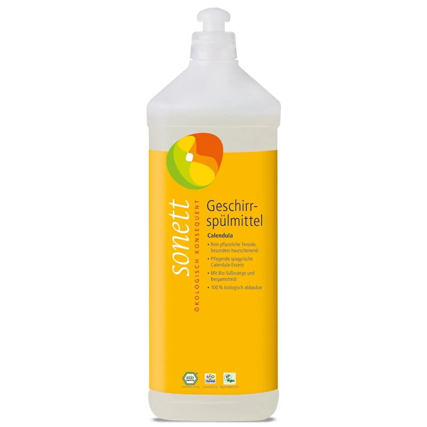 "Dish Soap 1 Liter, Calendula, Natural Dish Soap, Gentle image"